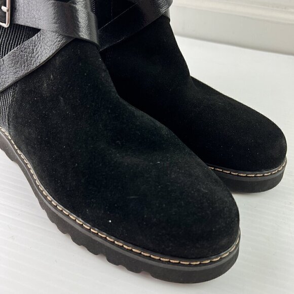 Donald J Pliner Captain Leather & Suede Bootie Size 9.5 - Picture 9 of 16